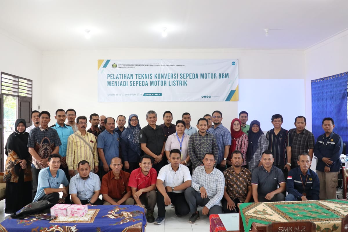 Kementerian ESDM Gelar Pelatihan Teknis Konversi Sepeda Motor BBM Menjadi Sepeda Motor Listrik di Medan Sumatera Utara